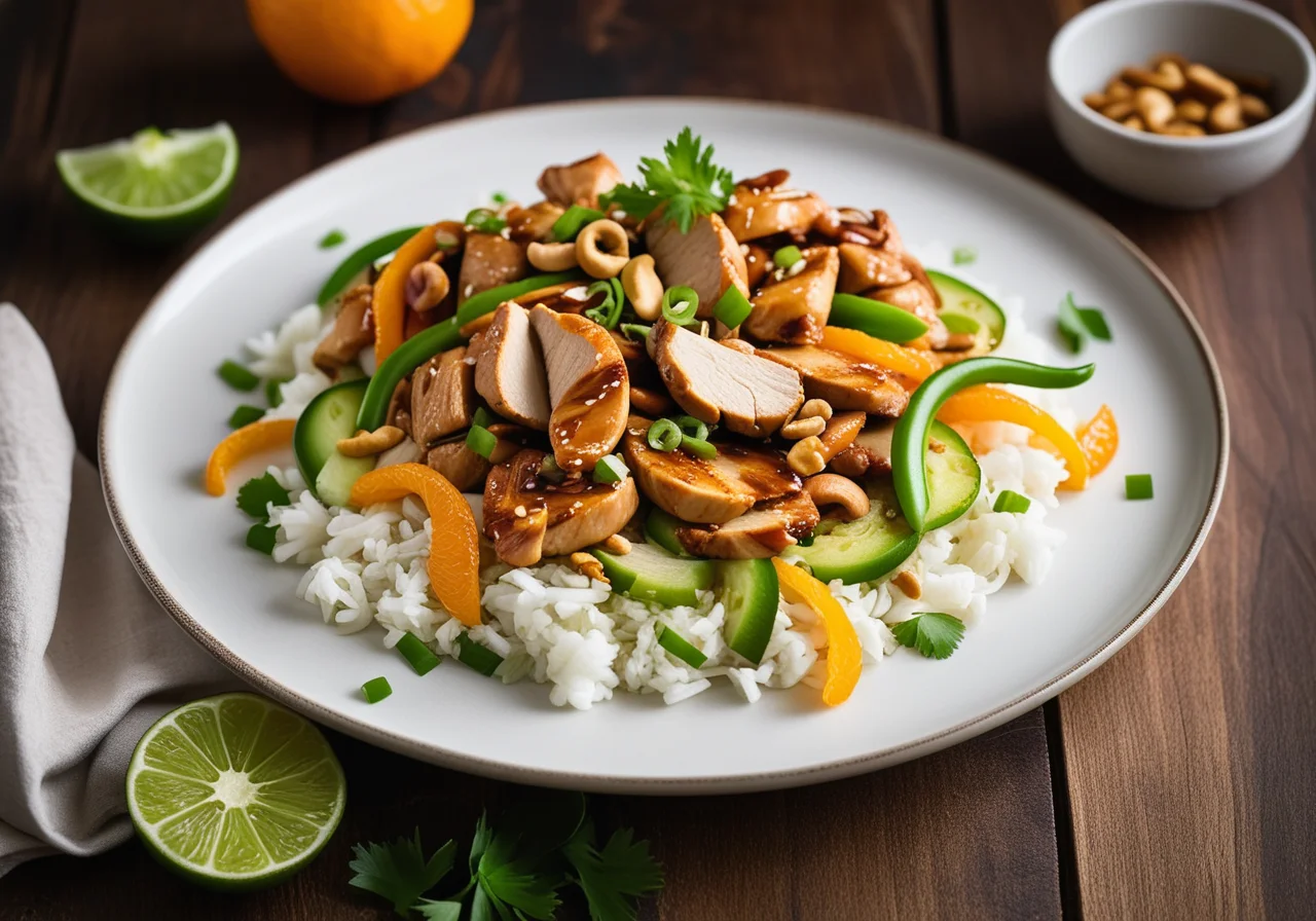 Asian Chicken Stir-Fry with Cashews