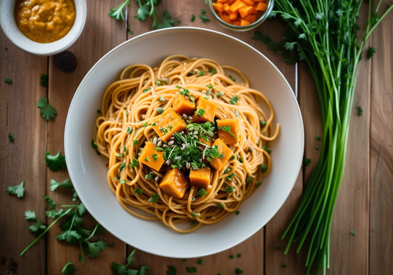 Pasta with Lentil-Carrot Sauce