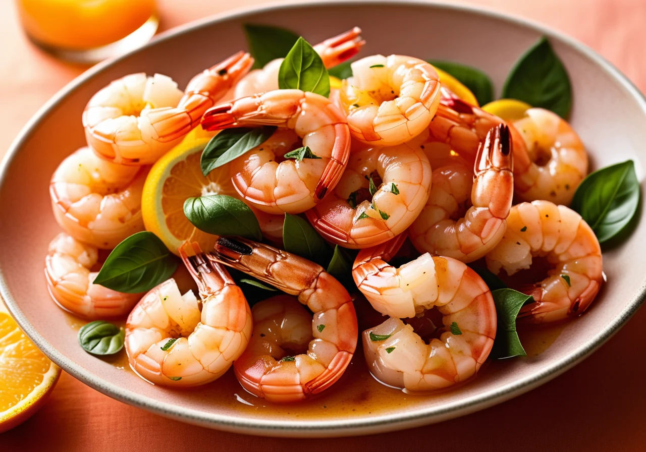 Shrimps in Orange Marinade