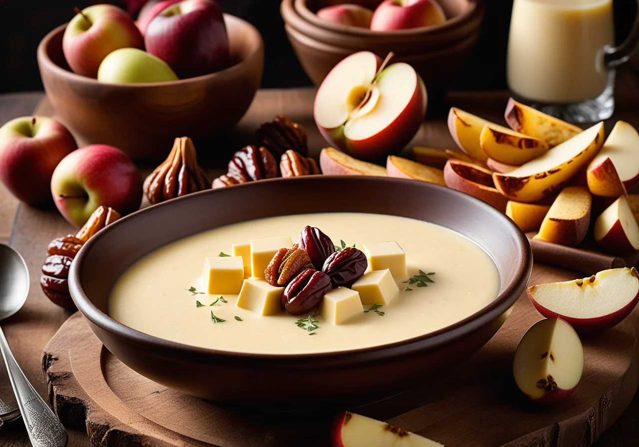 Cheese Fondue with Fleischkäse