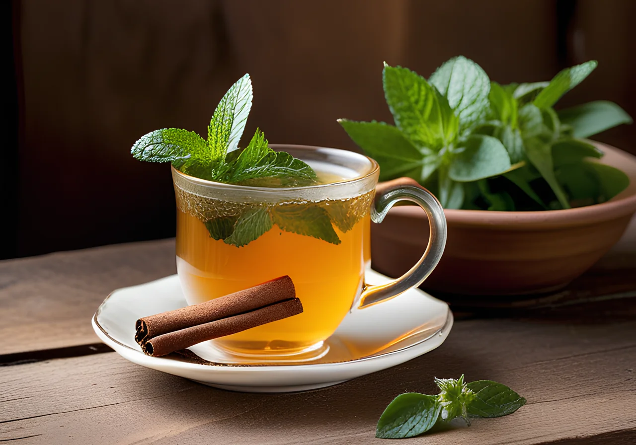Mint Tea in Moroccan Style