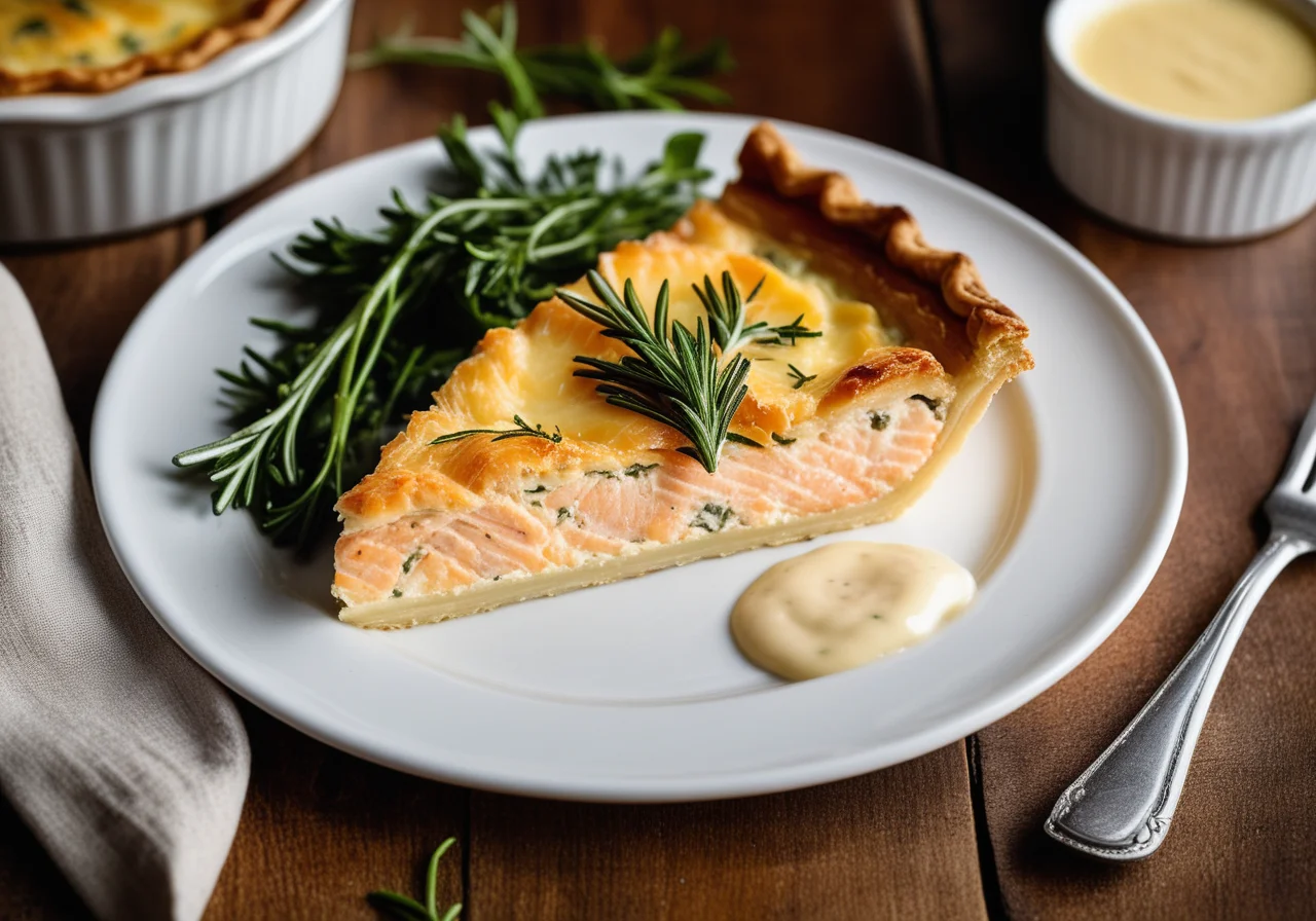 Potato Salmon Quiche