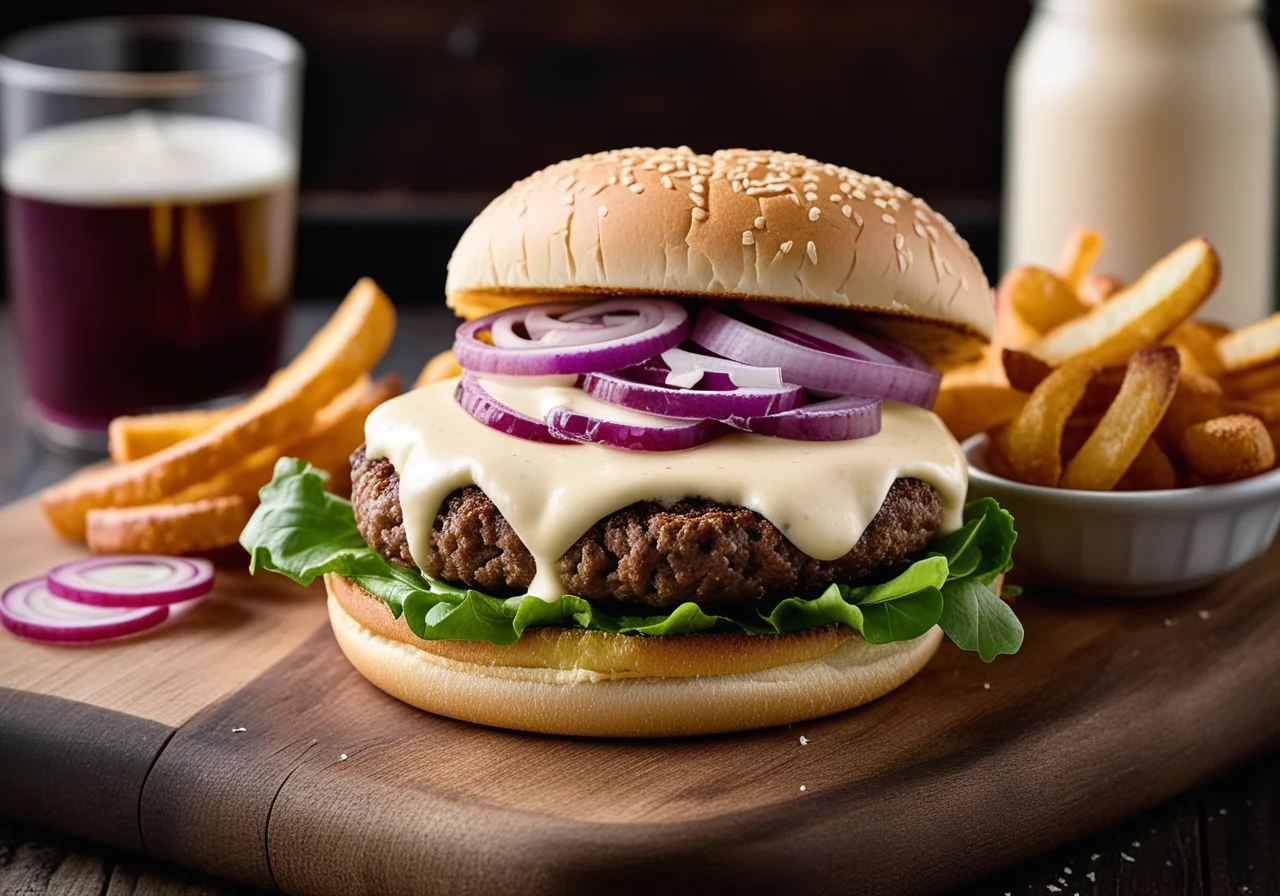 Cheese‑Cream Burger