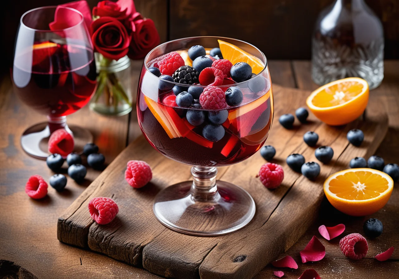 Wine Punch with Fresh Berries
