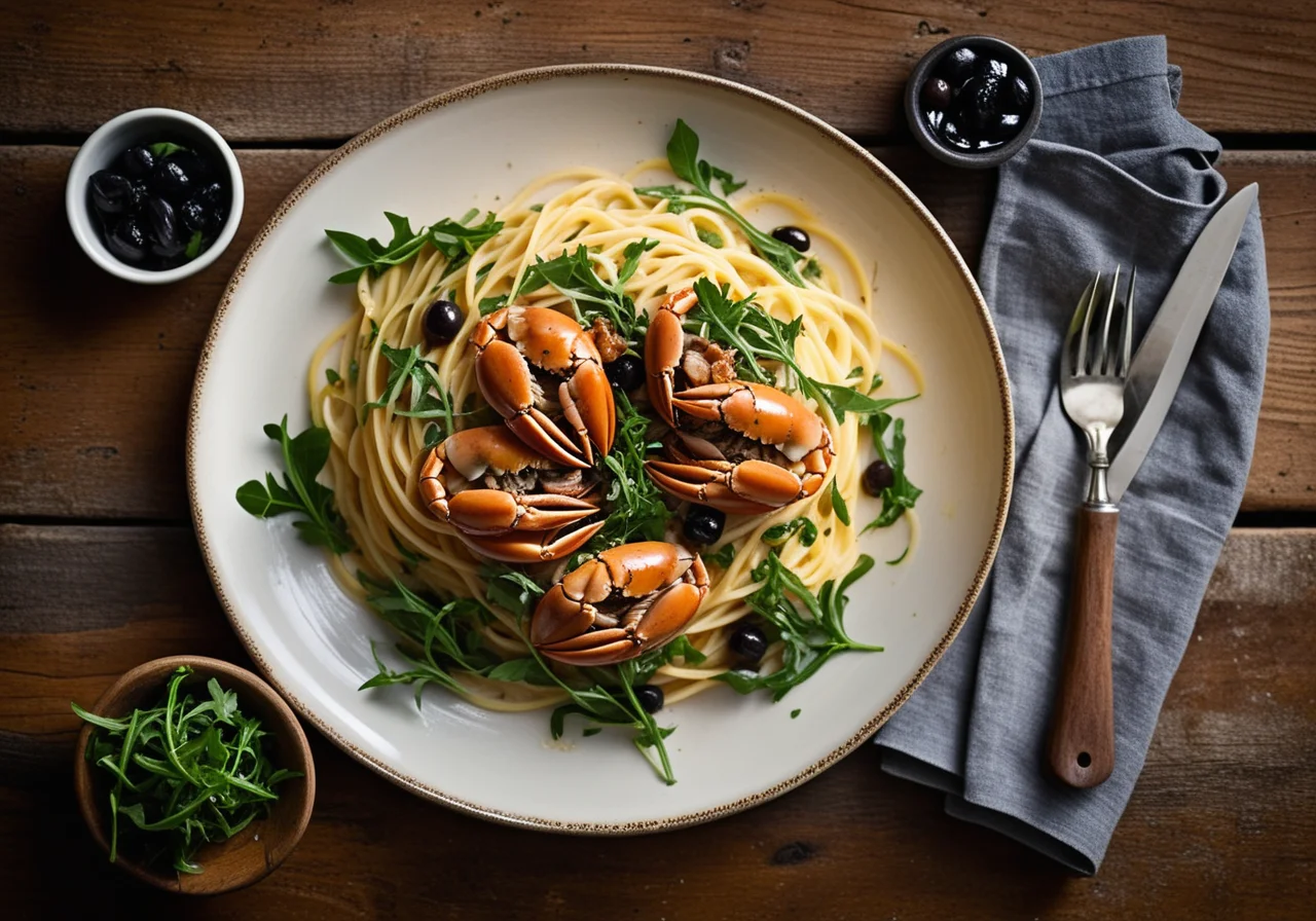 Spaghetti with River Crabs