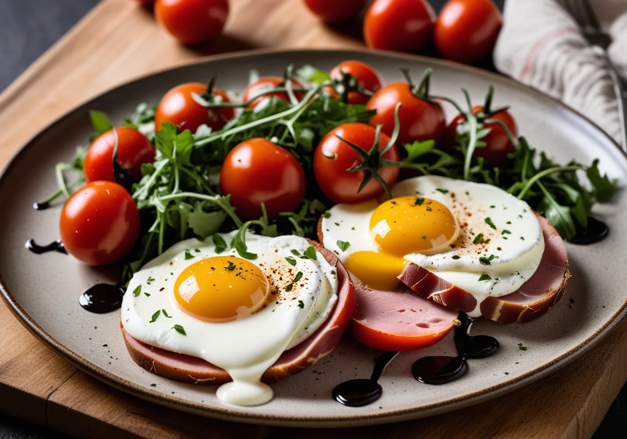 Ham with Mozzarella and Roasted Tomatoes