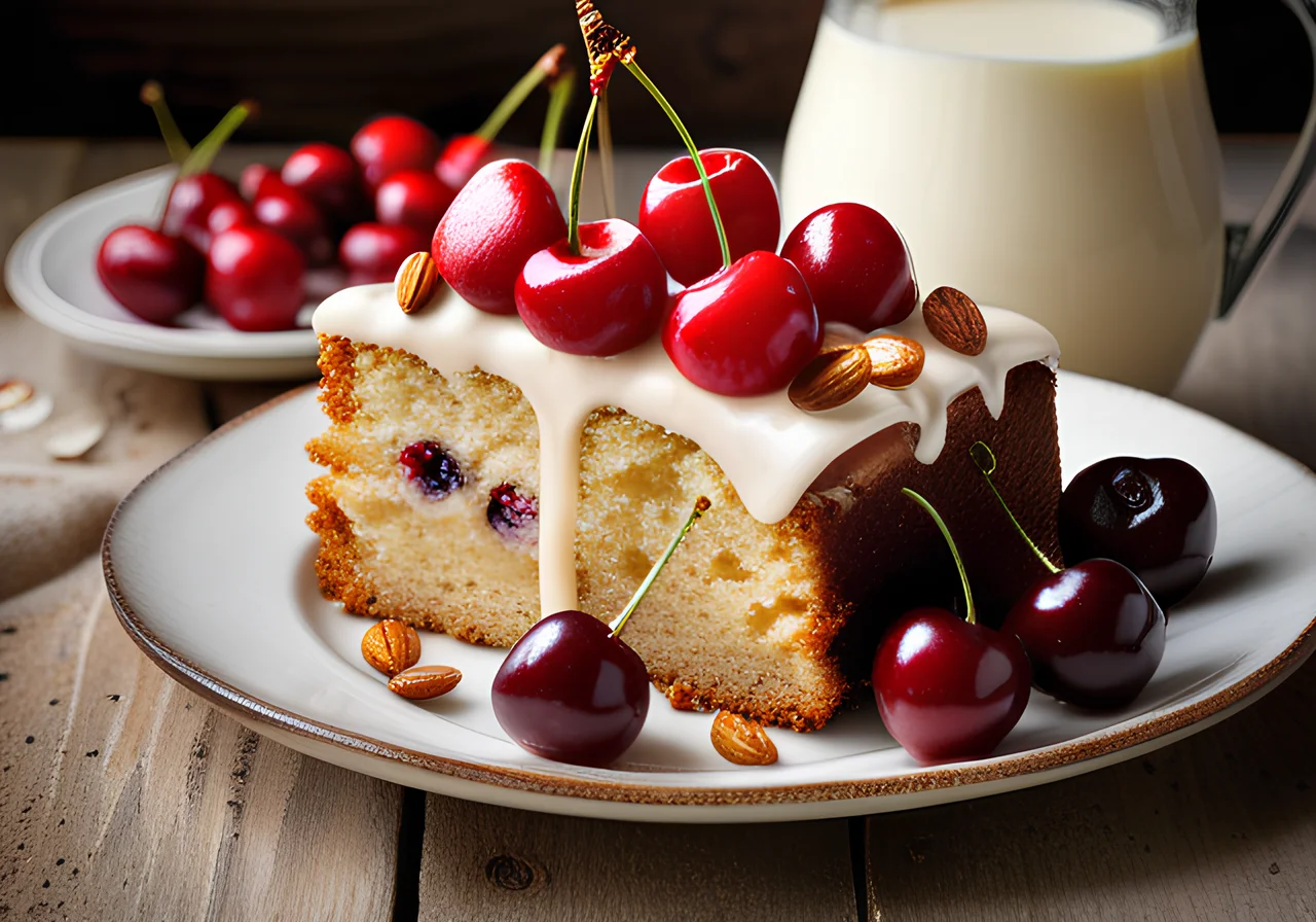 Cherry Cake with Sour Cream