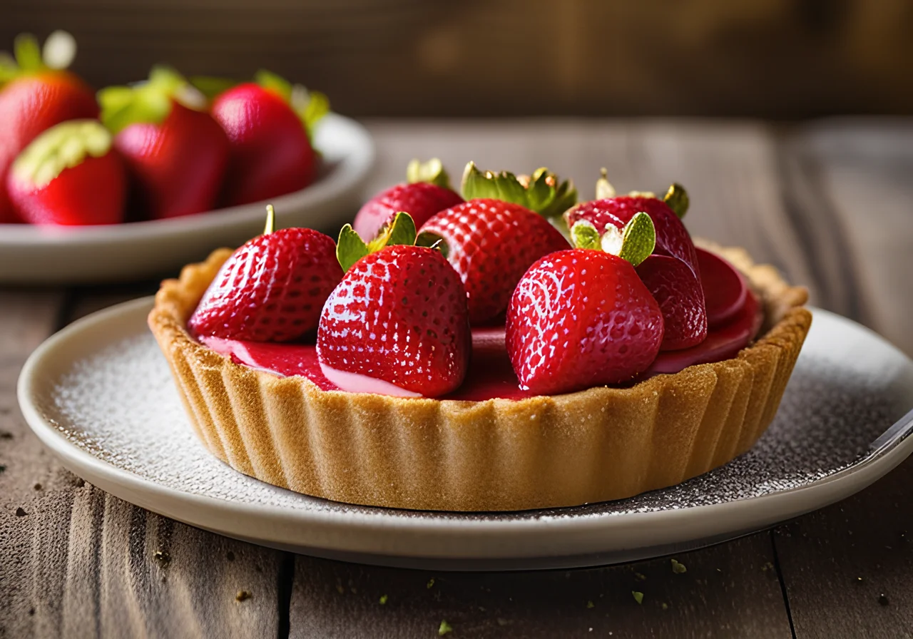 Strawberry Tarts with Cookie Crust