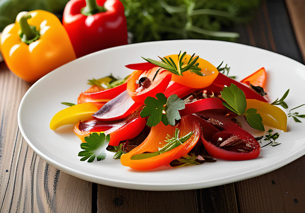 Vogelmiere Pepper Salad