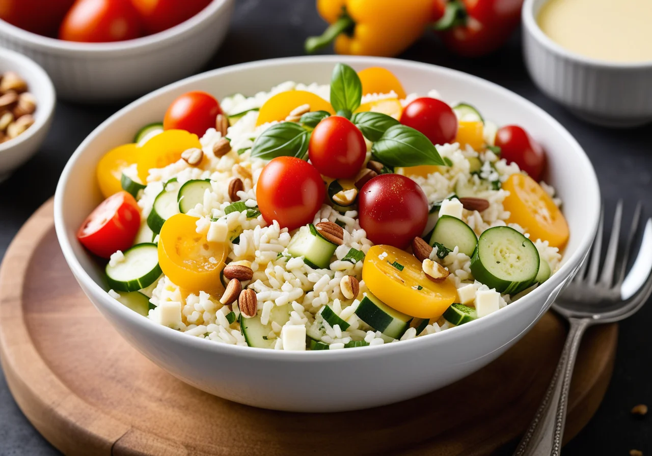 Cheese Rice Salad