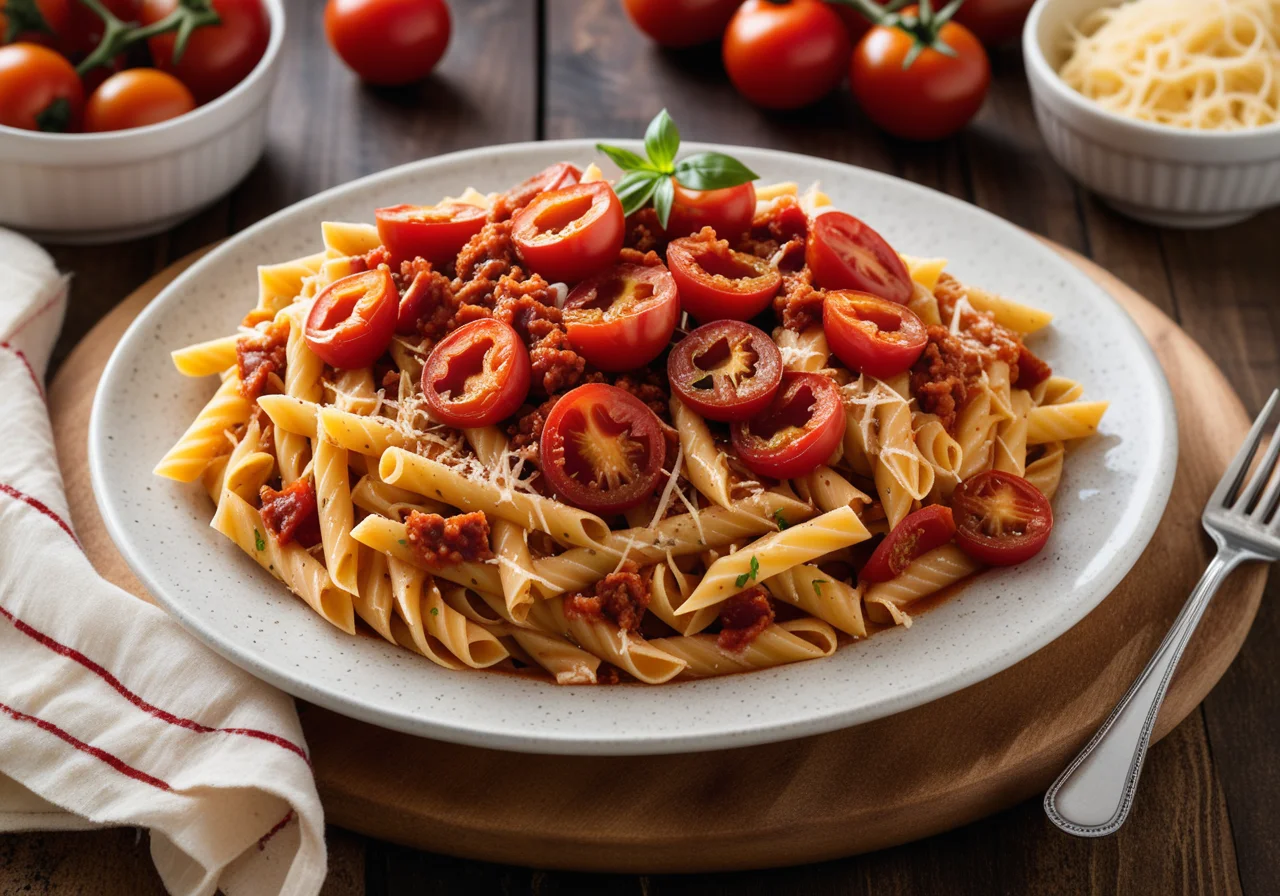 Pasta with Turkey Tomato Sauce