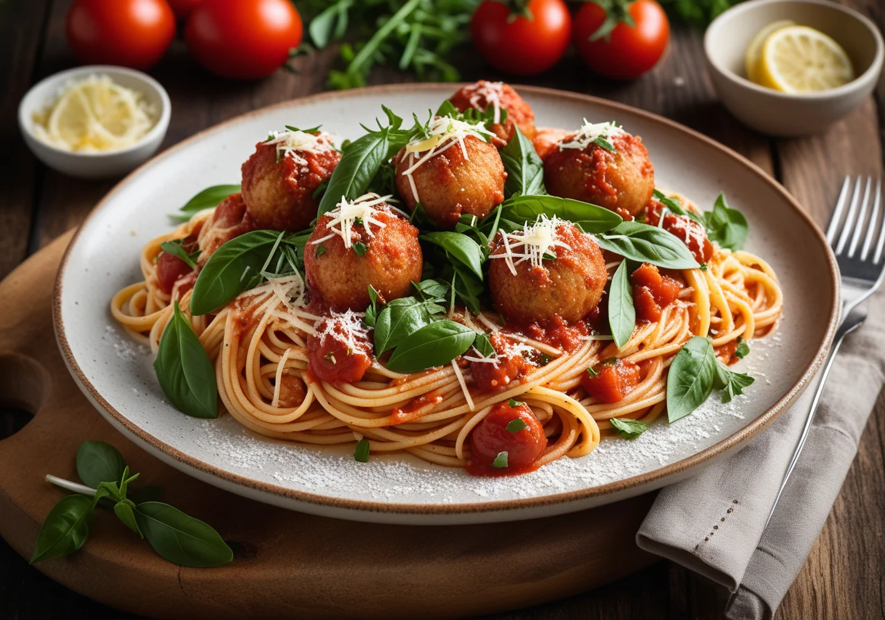 Pasta with Fish Balls