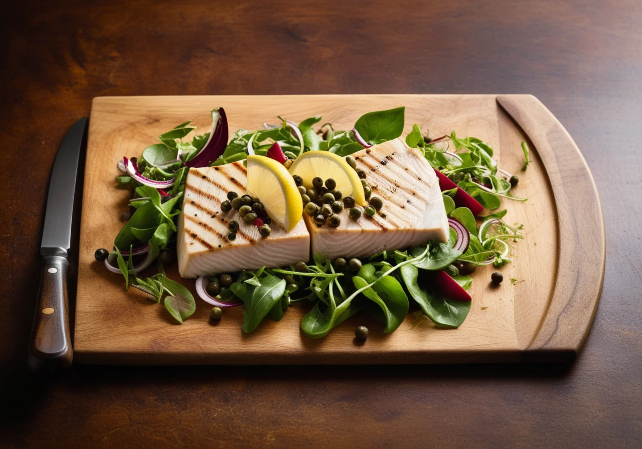 Swordfish Fillet with Capers