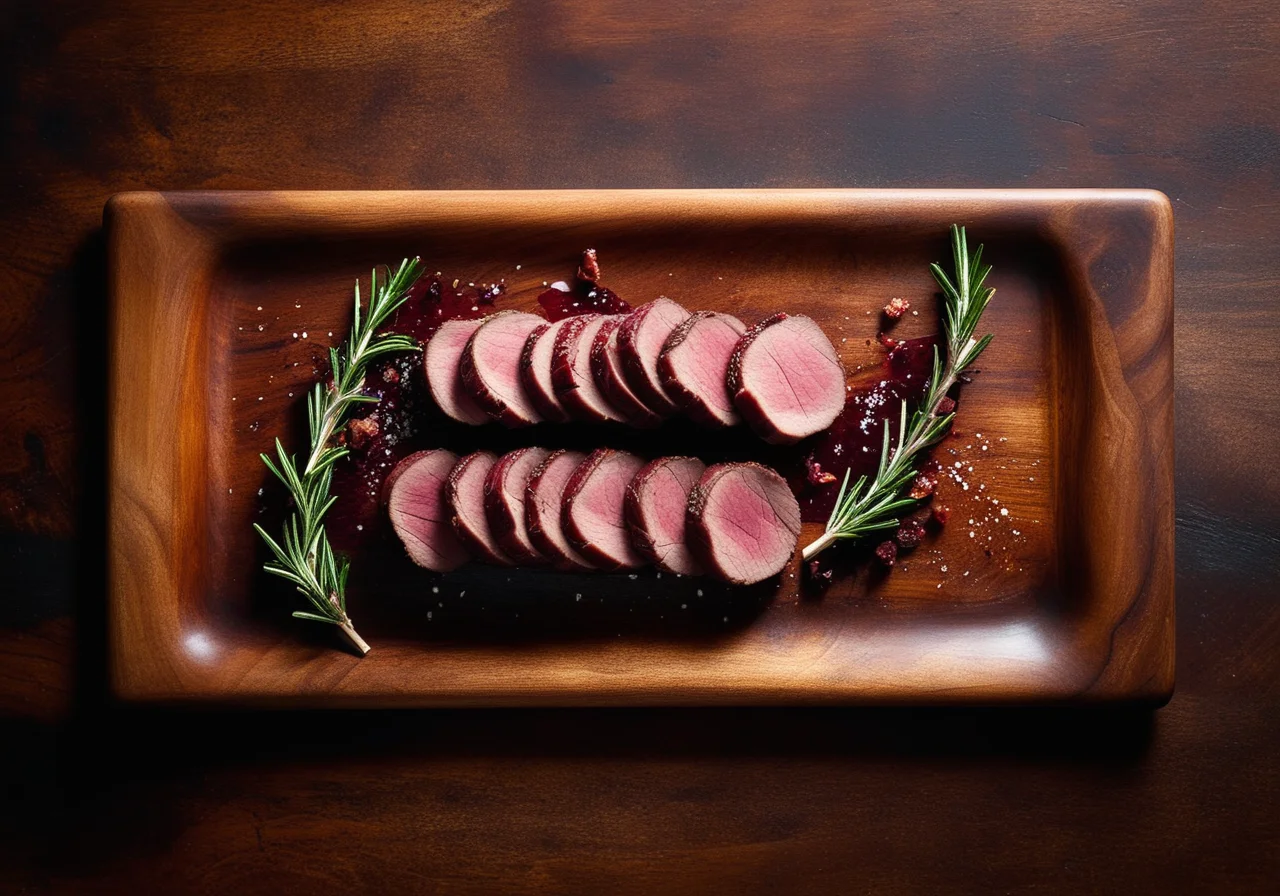 Falsches Filet vom Hirsch im Speckmantel