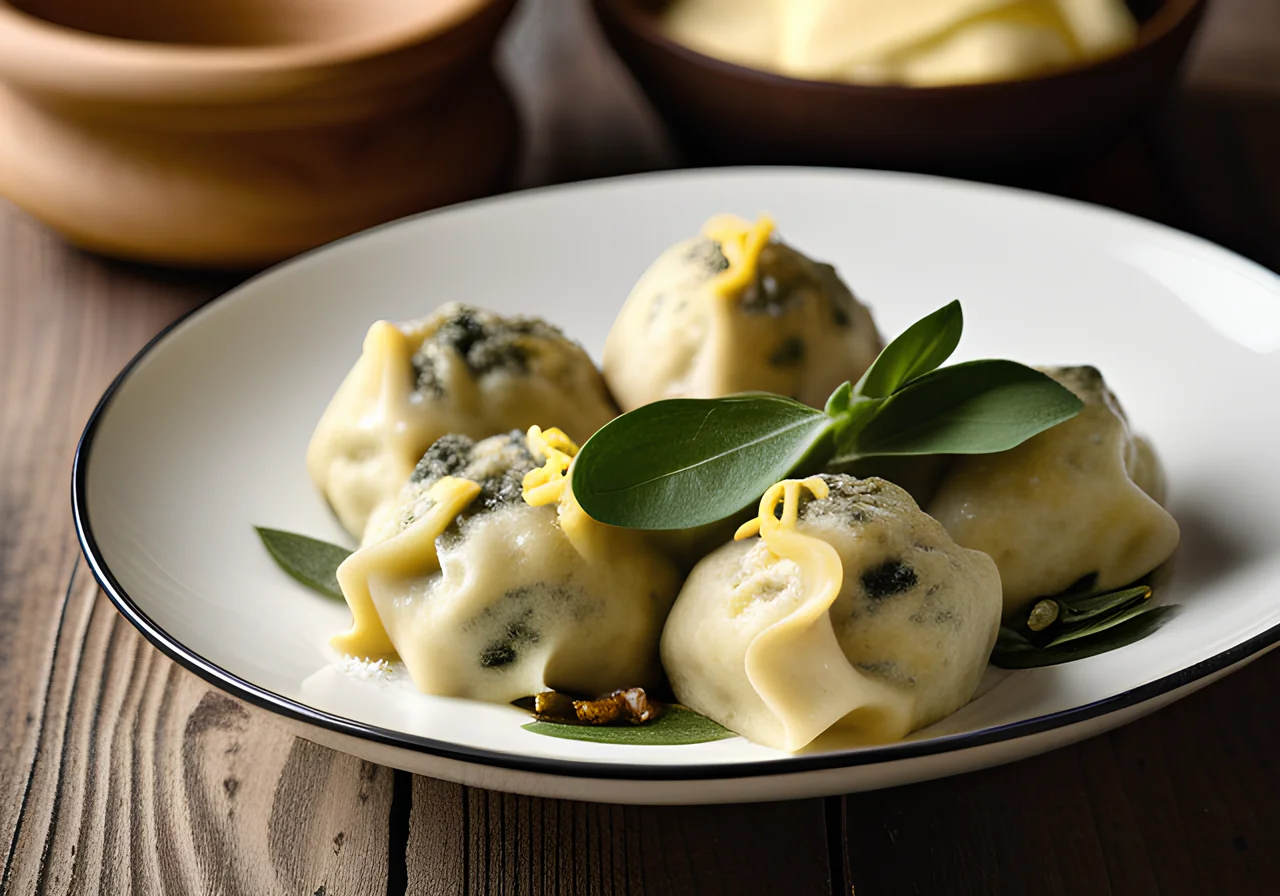 South Tyrolean Spinach Dumplings with Sage Butter