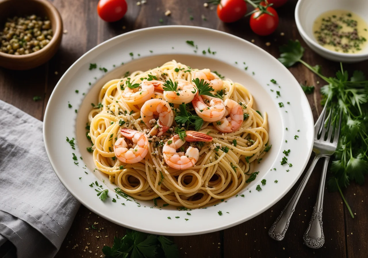 Pasta with Shrimp and Capers