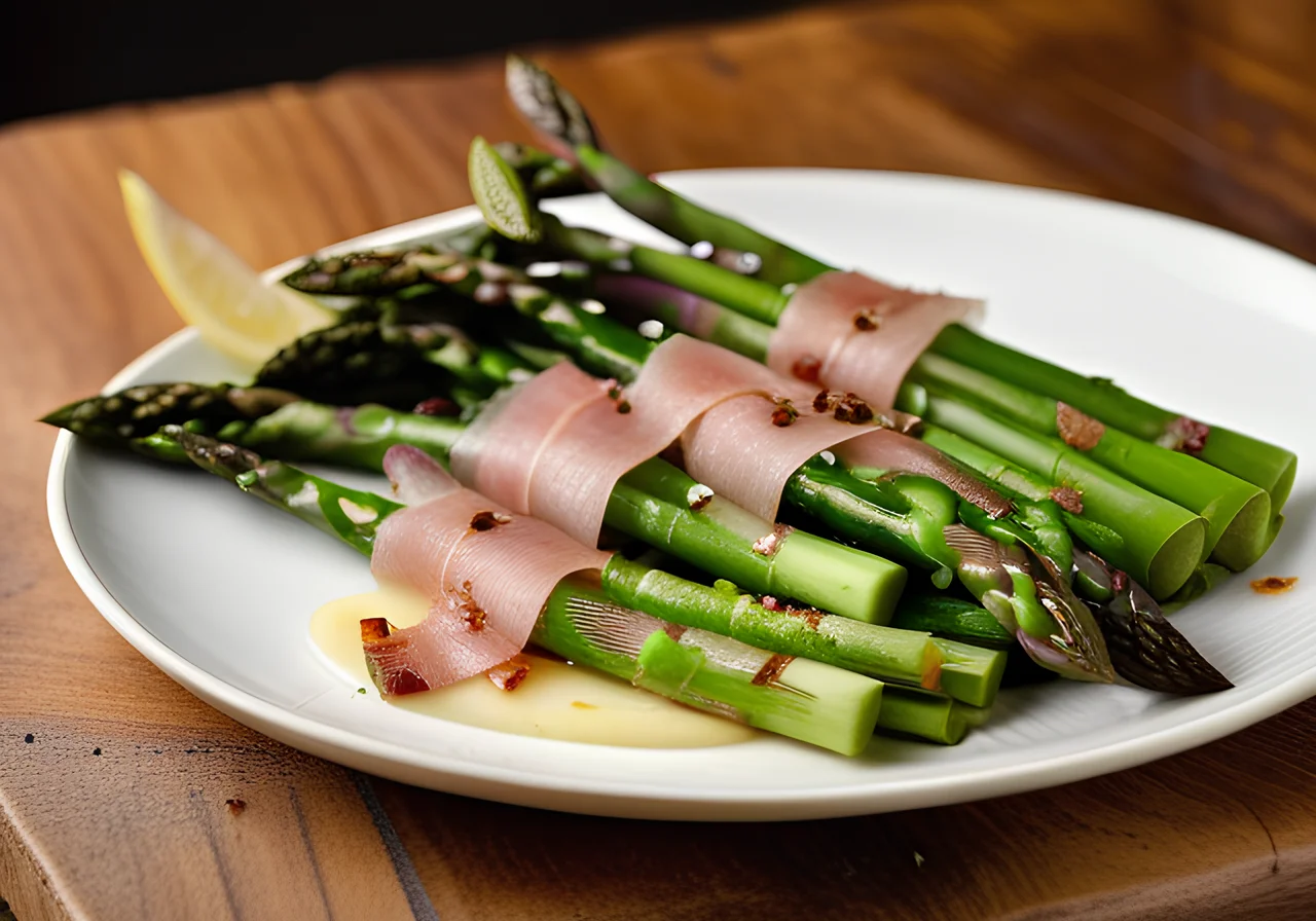 Green Asparagus Wrapped in Pancetta