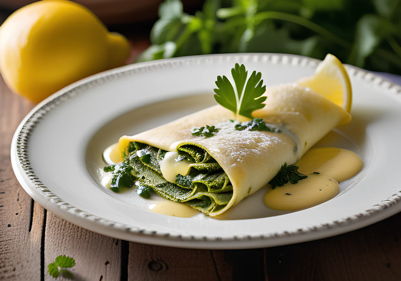 Spinach Ricotta Crepes