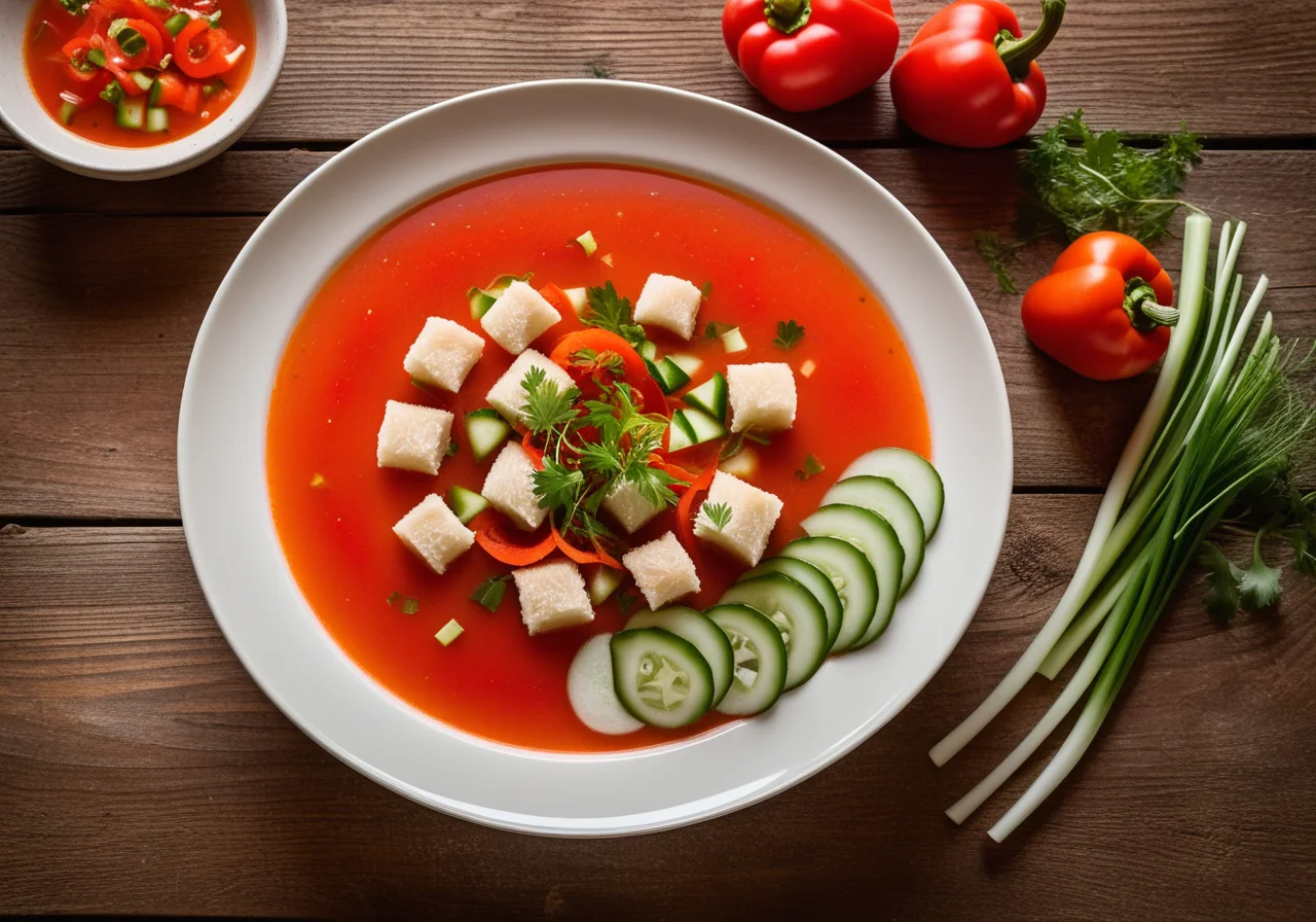 Gazpacho with Fresh Tomatoes