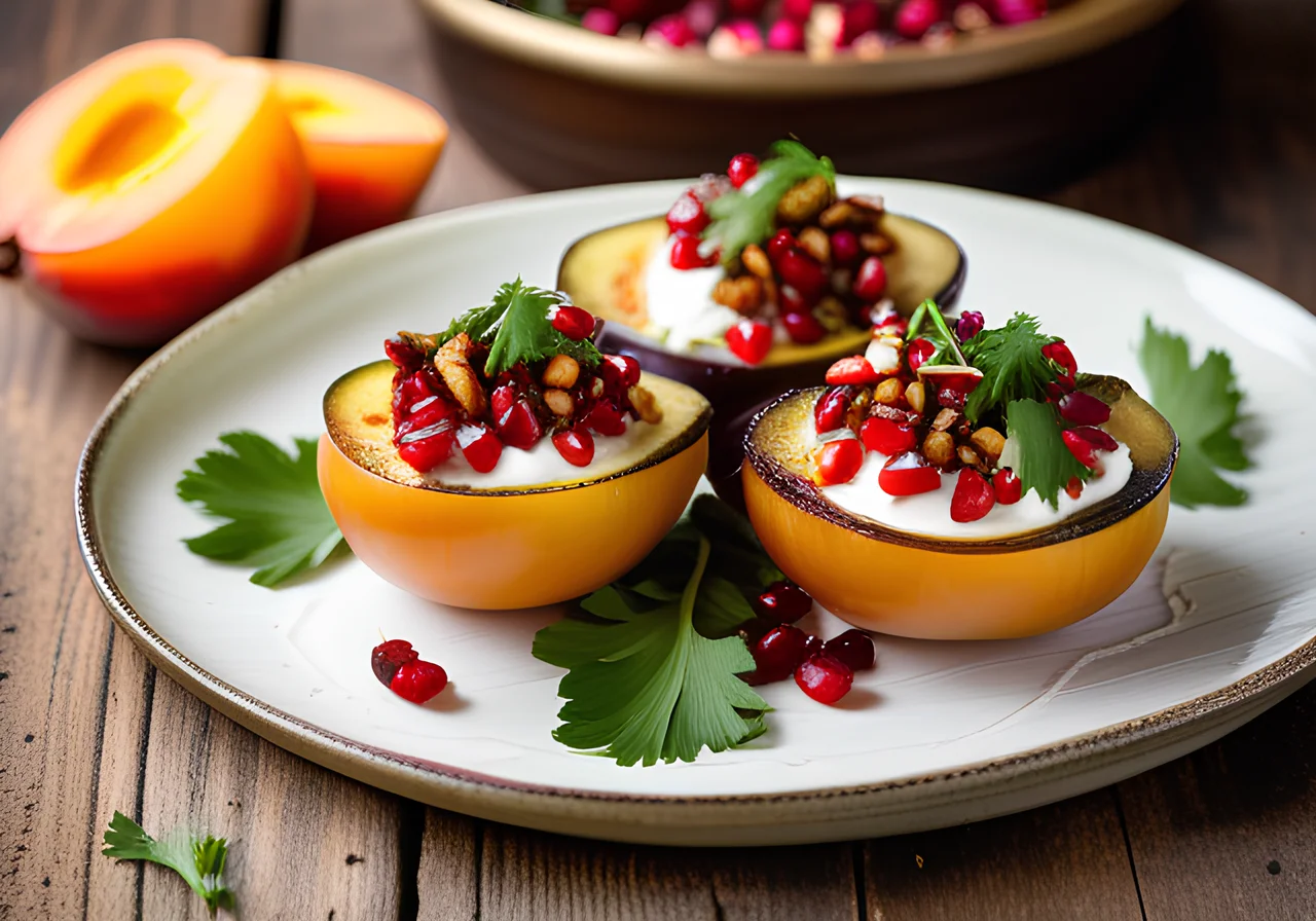 Stuffed Eggplants with Couscous and Apricots