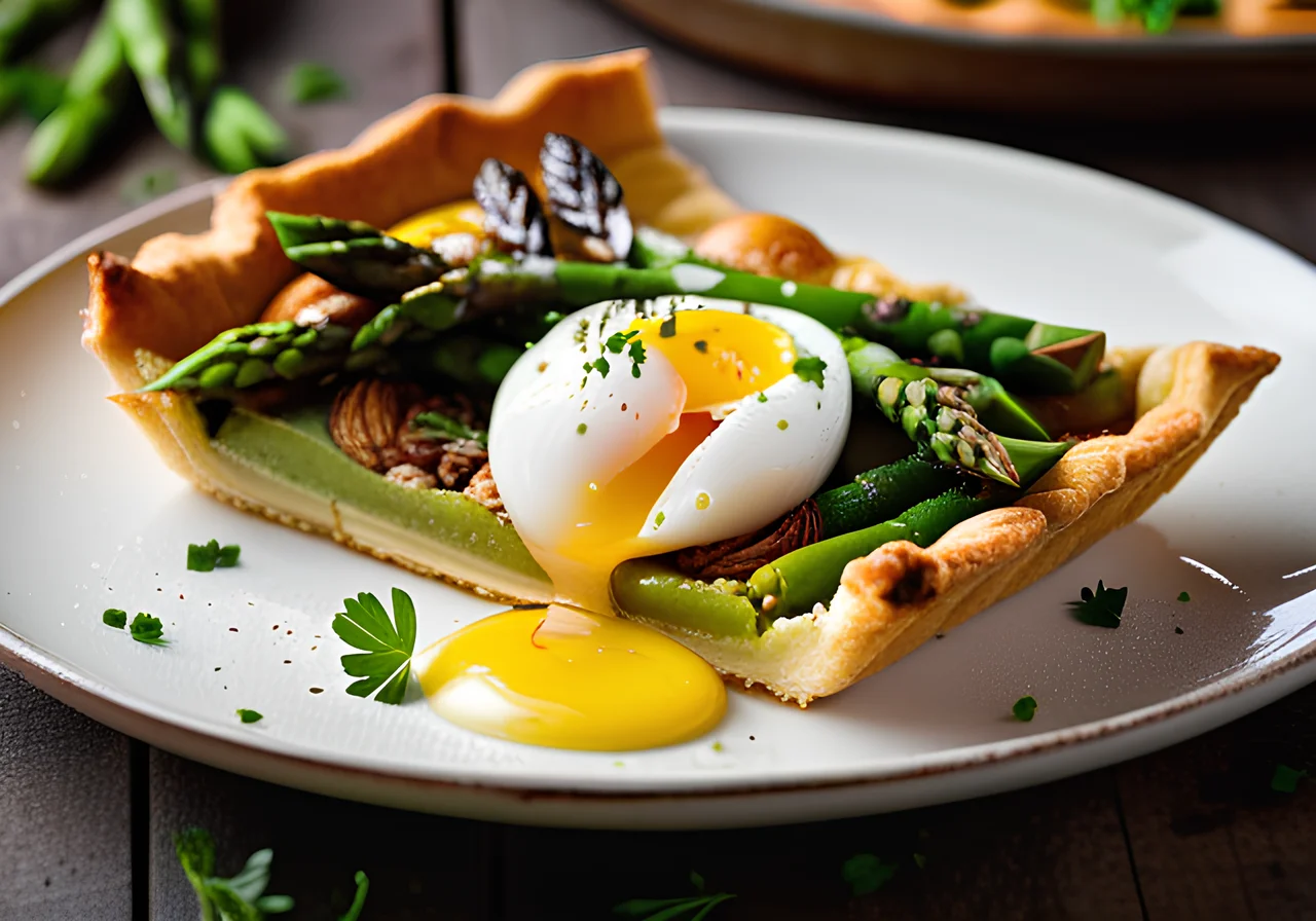 Asparagus Tart with Eggs
