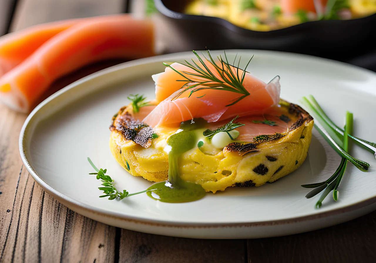 Frittata with Smoked Salmon and Mascarpone