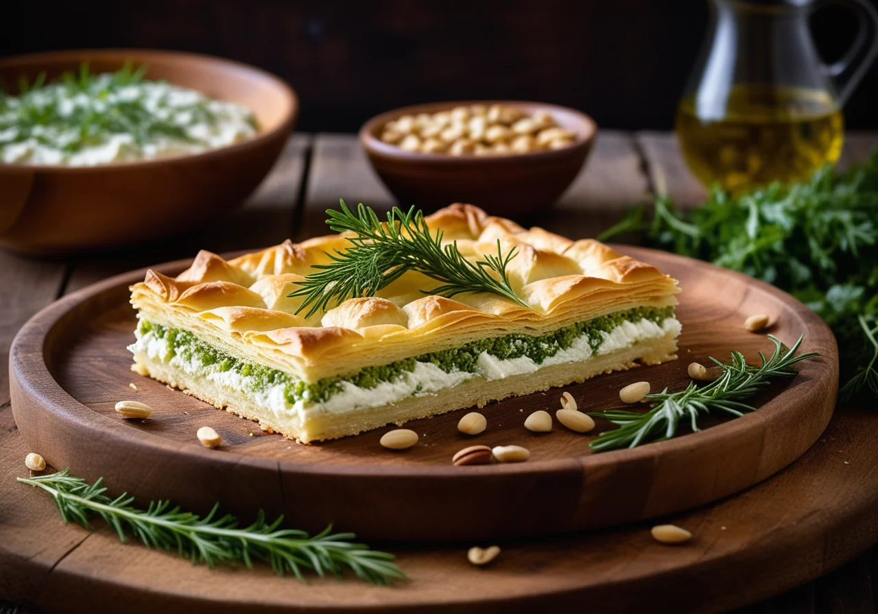 Filo Pastry Feta Cake