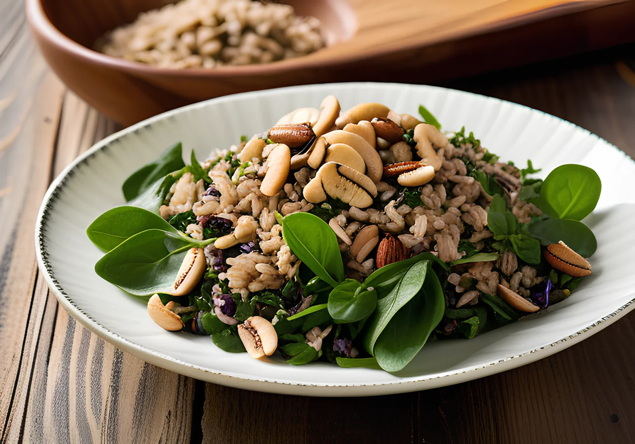 Spinach Brown Rice Salad