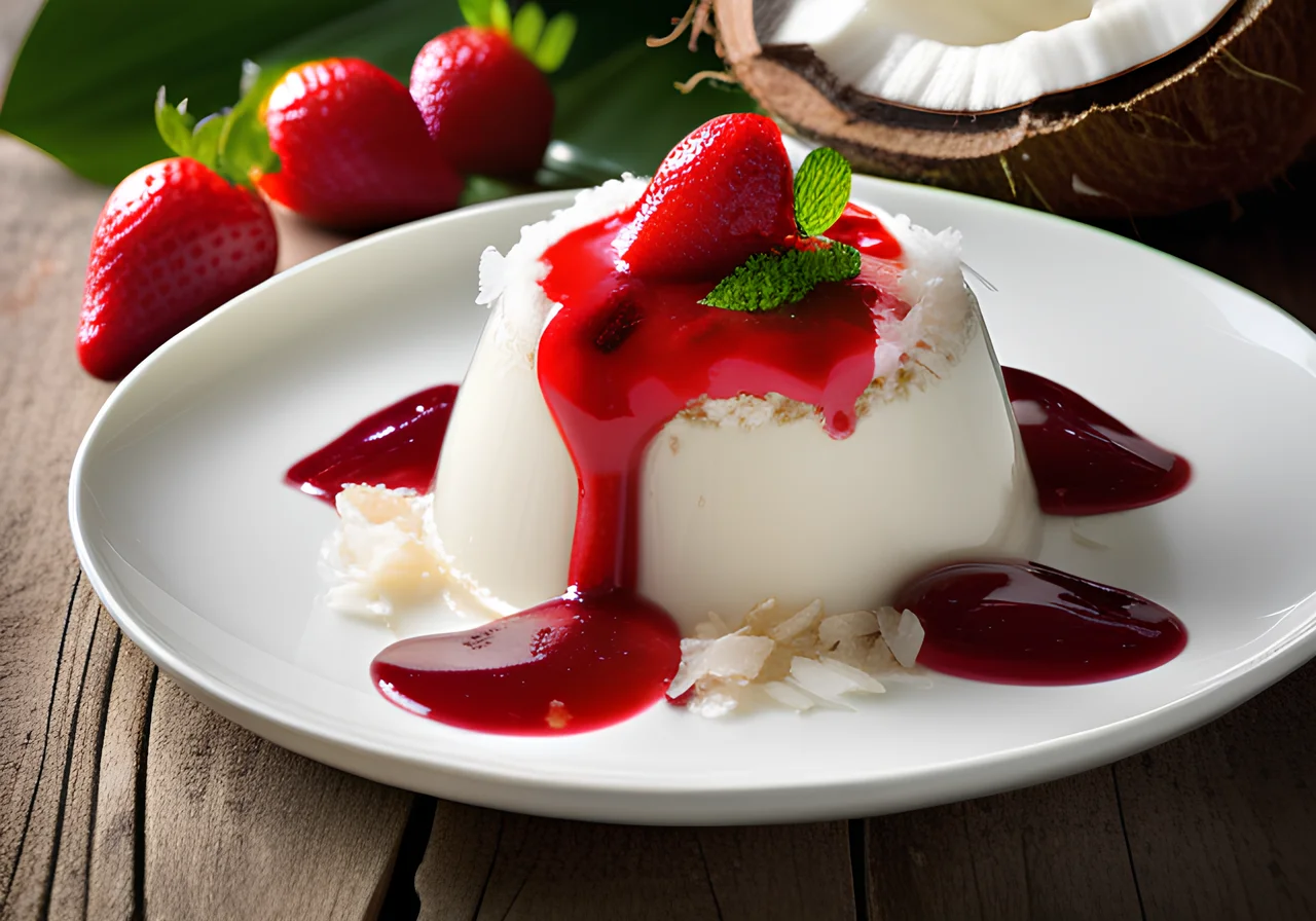 South American Coconut Pudding