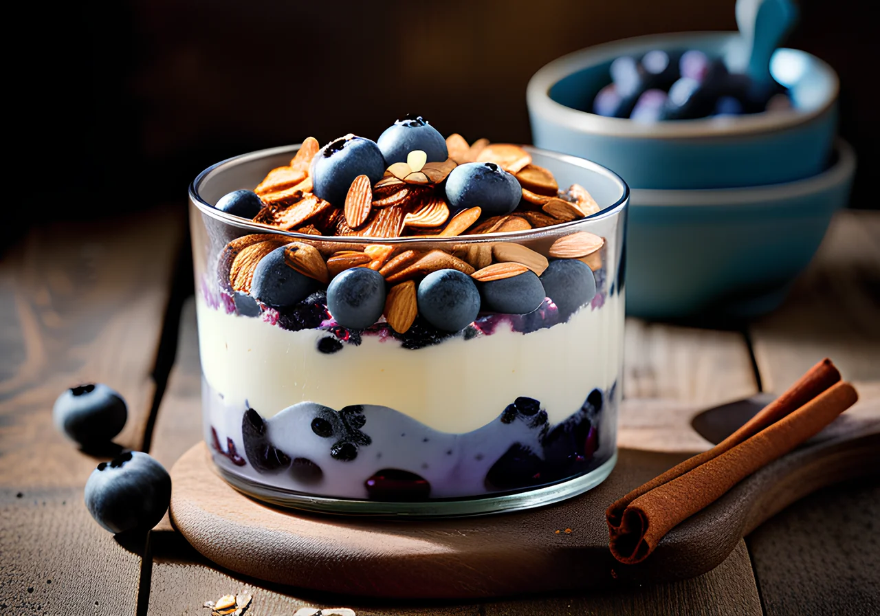 Quark with Blueberries