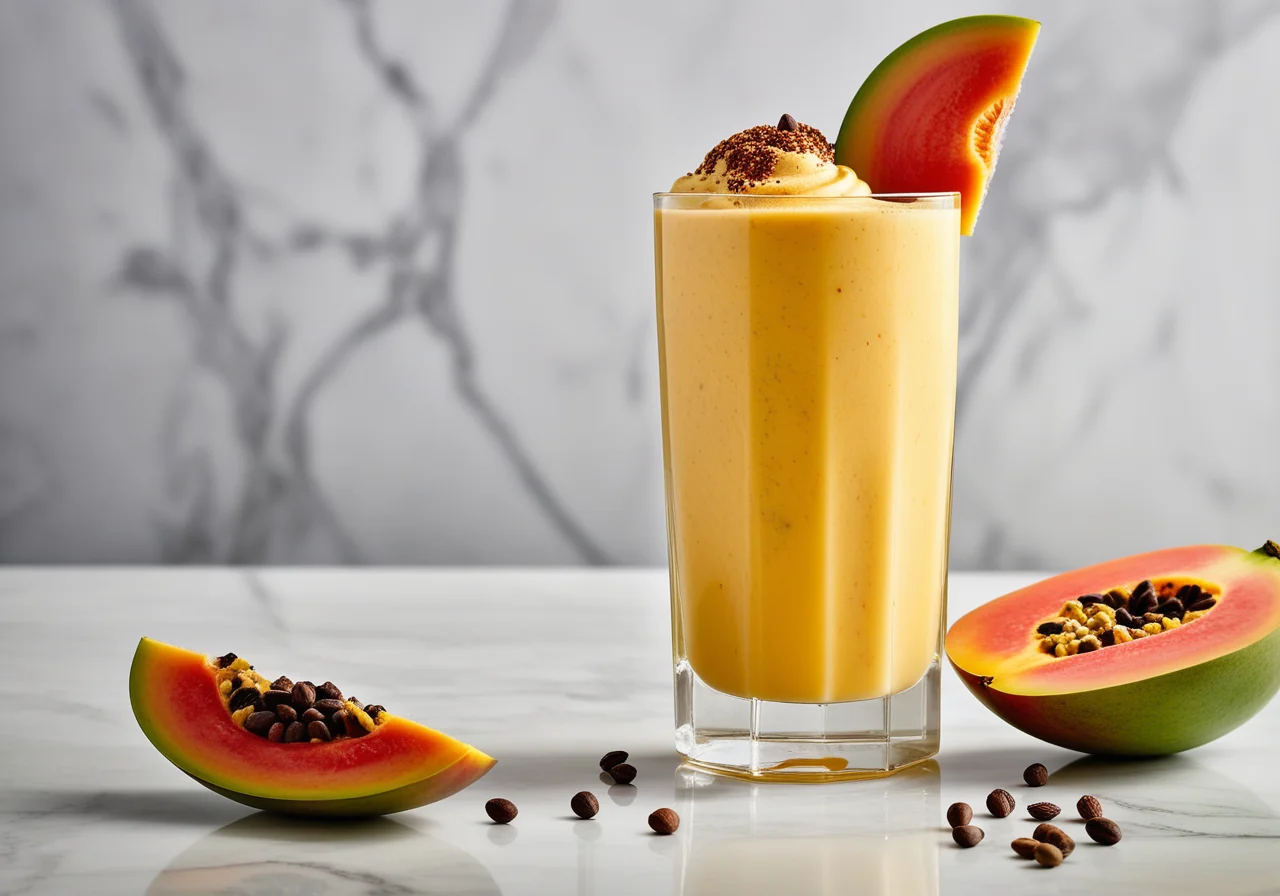 Mango and Papaya Lassi