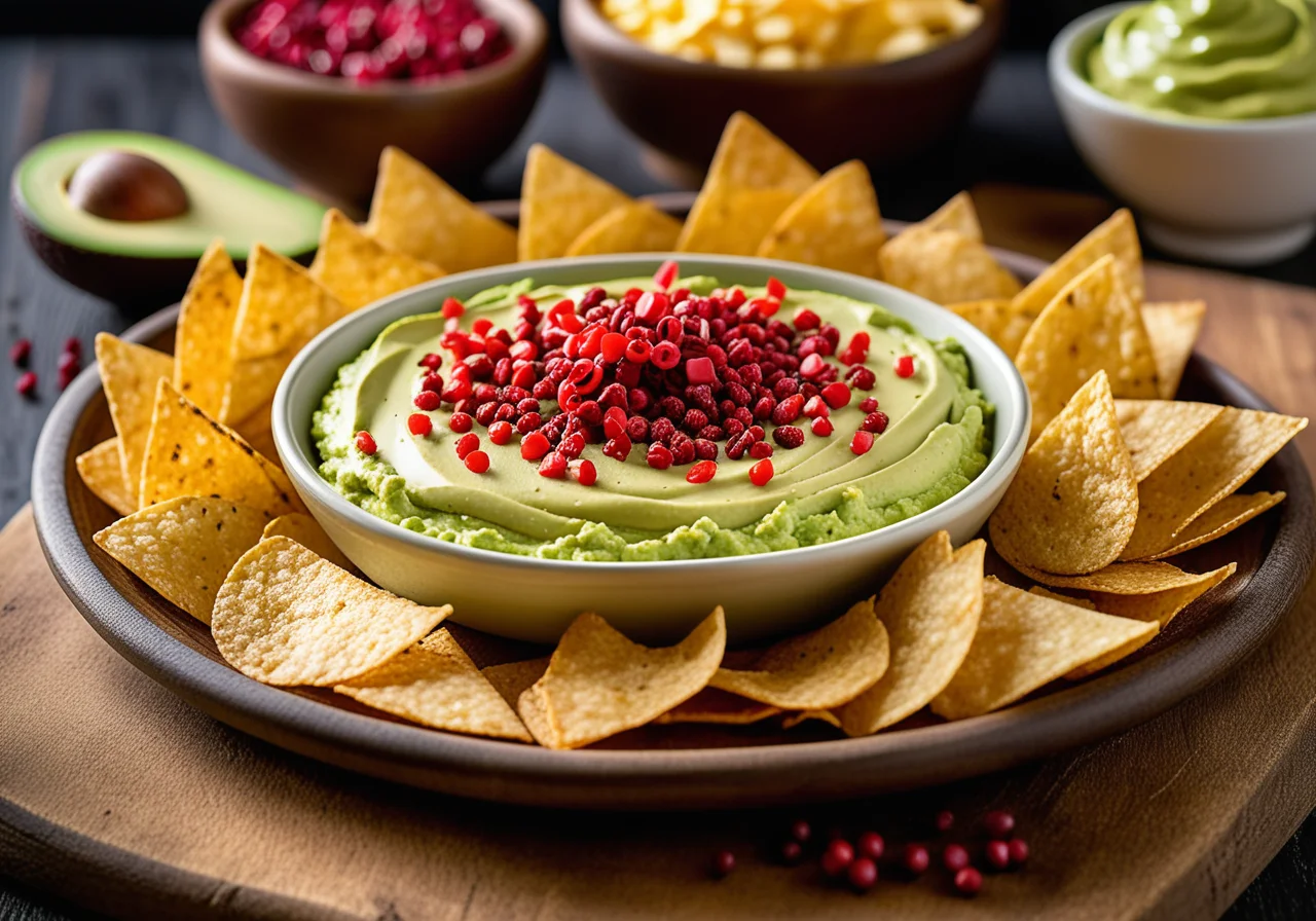 Corn Chips with Avocado Cream