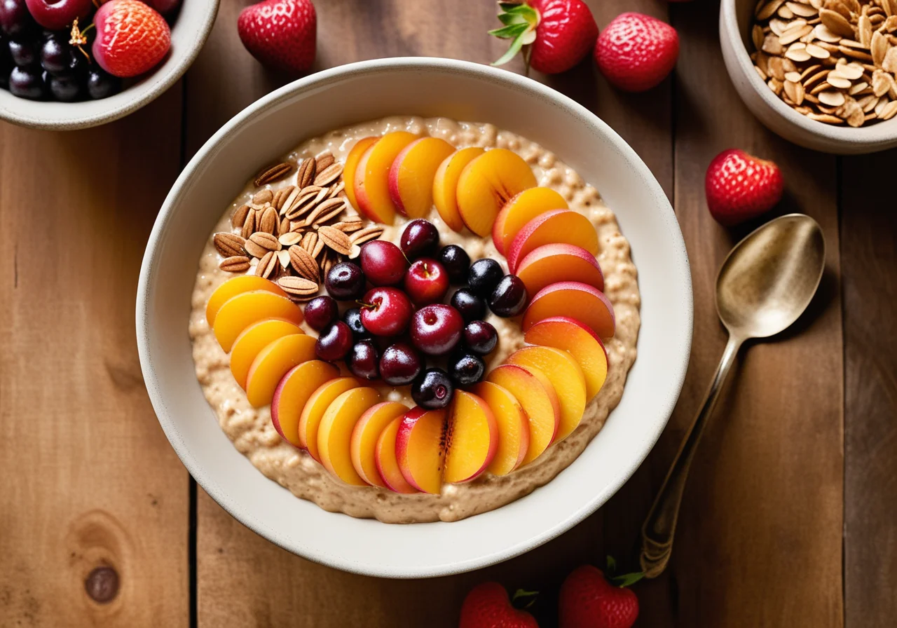 Fresh Grain Porridge with Fruit