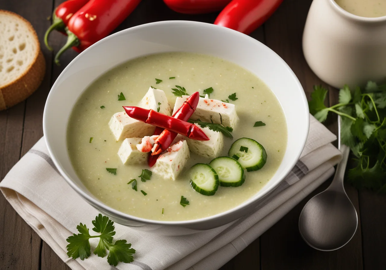 Cucumber Crab Meat Soup