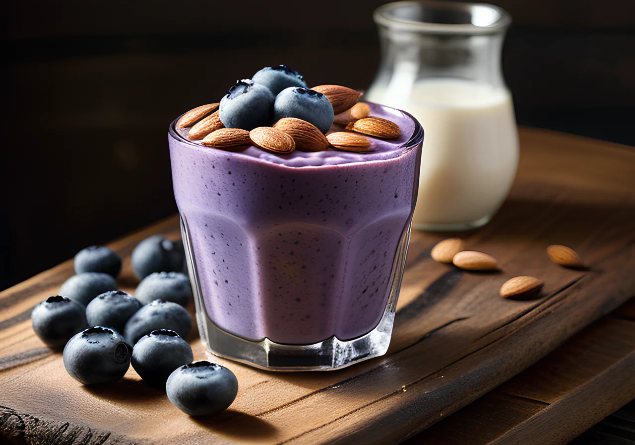 Blueberry Thick Milk Shake