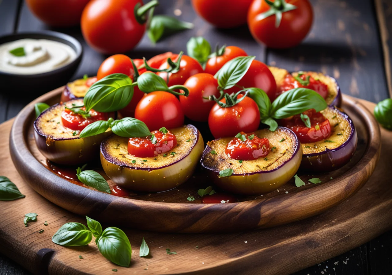 Paniered Eggplant Slices
