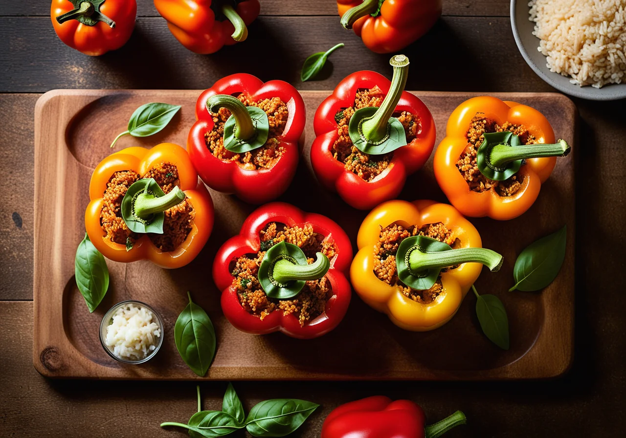 Paprika with Rice Filling (vegan)