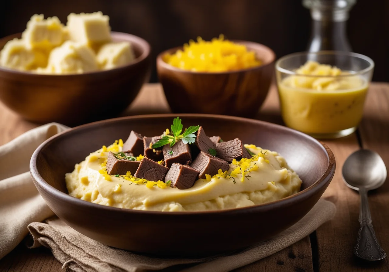 Mashed Potatoes with Chicken Liver