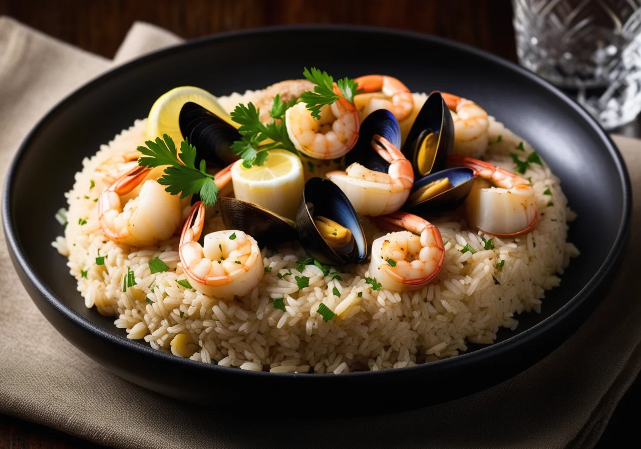 Rice Ring with Seafood