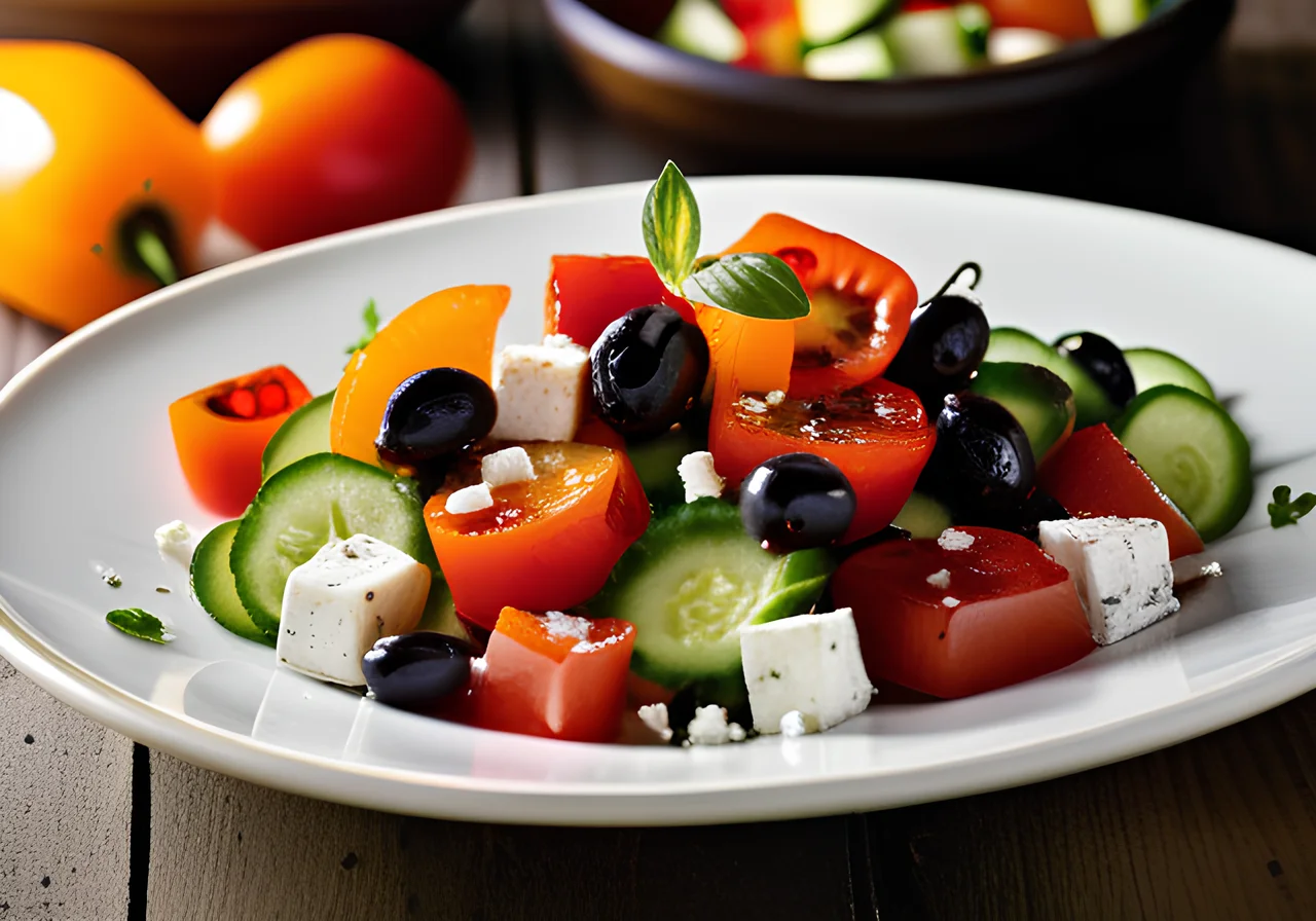 Greek Salad with Mint