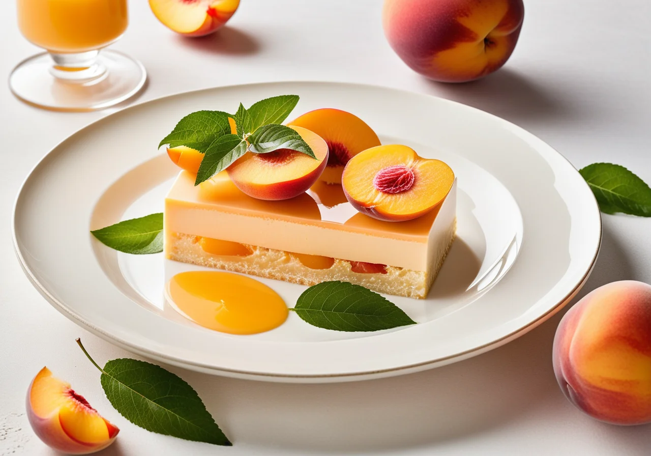 Buttermilk Terrine with Peaches