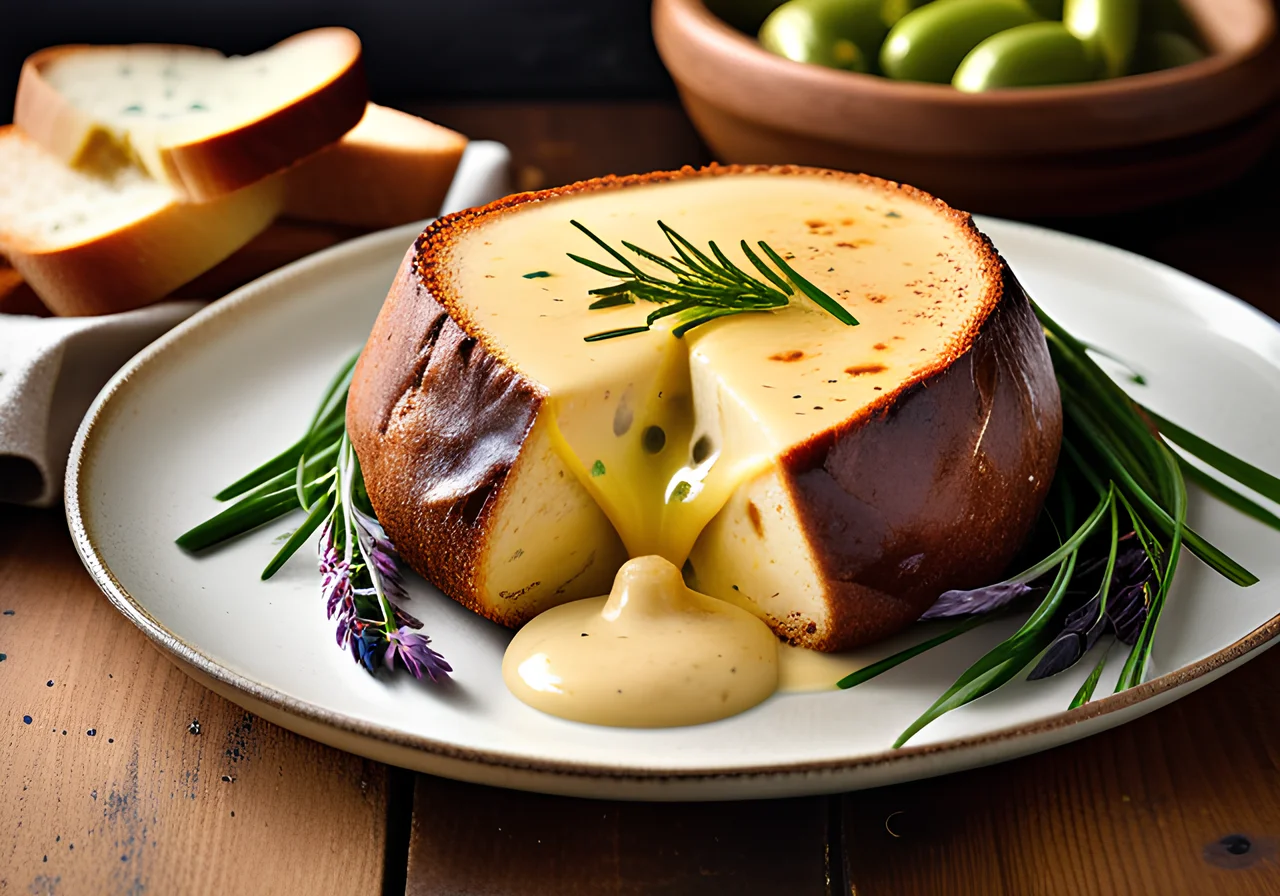 Cheese Fondue in Bread