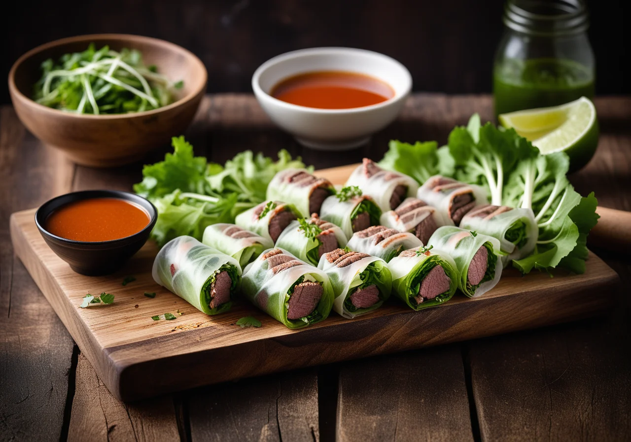 Summer Rolls with Beef