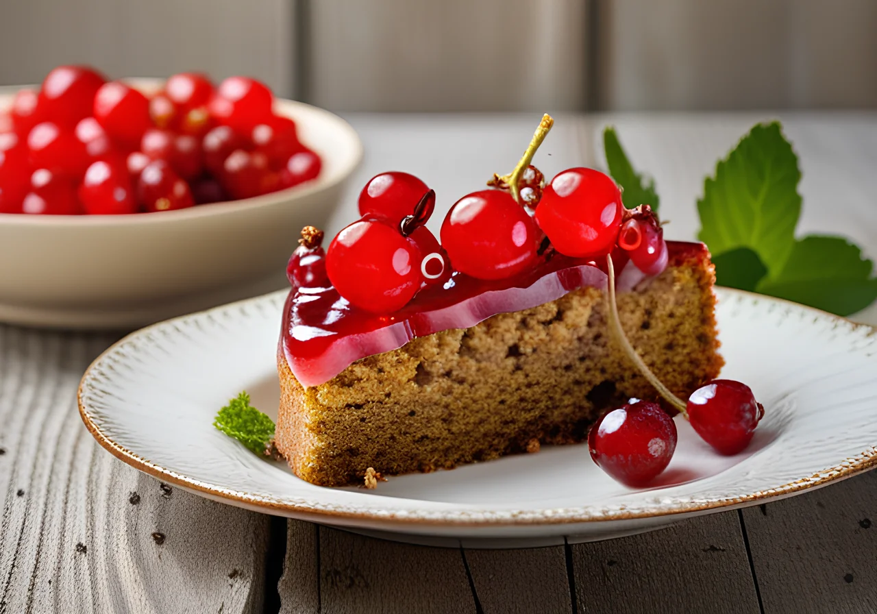 Buckwheat Cake with Currants