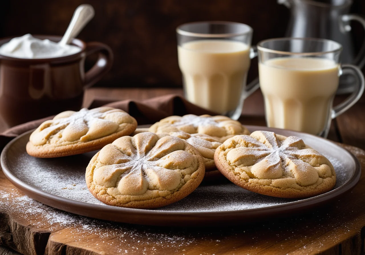 Filled Chocolate Eggnog Cookies