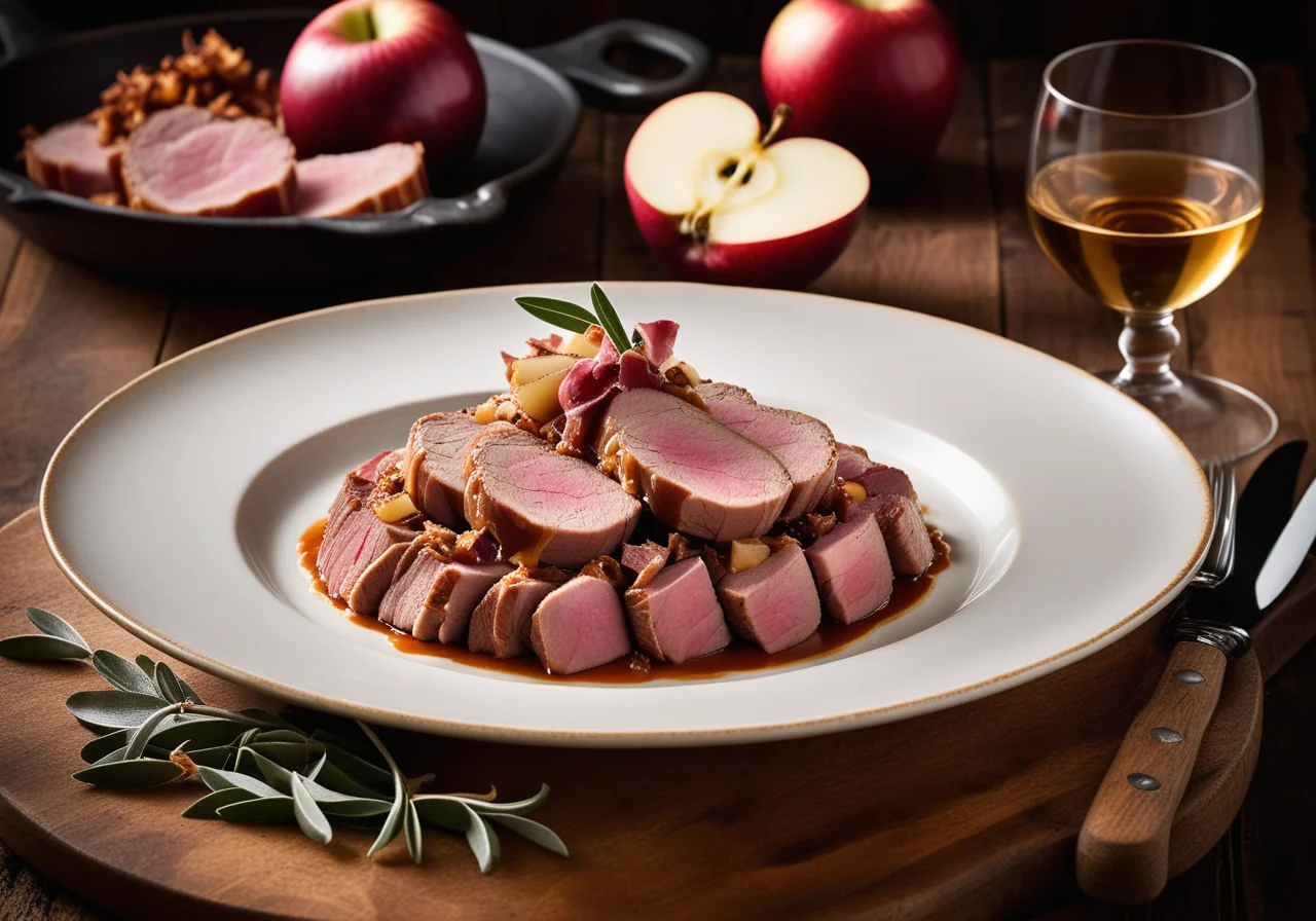 Pork Fillet with Onion Apple Ragout