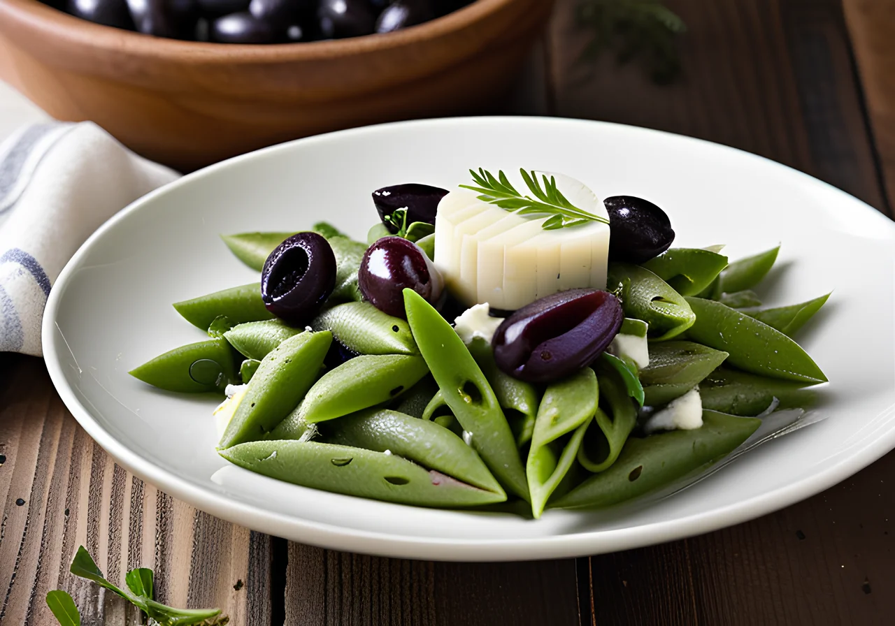 Green Pea Pasta with Arugula