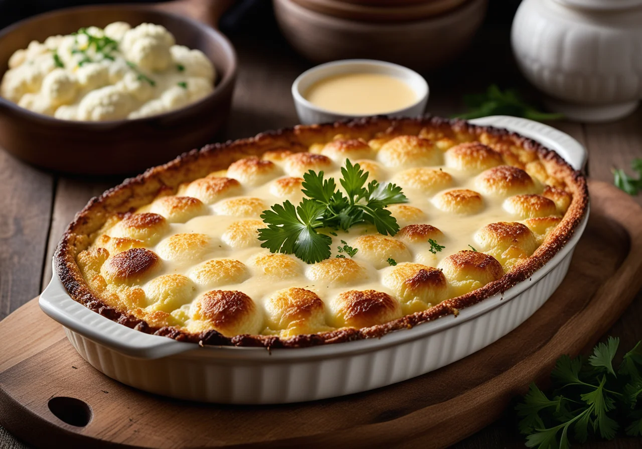 Vegetable Gratin with Cauliflower