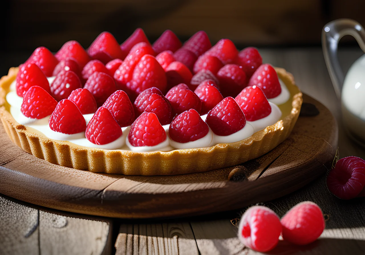 Raspberry Cake with Meringue