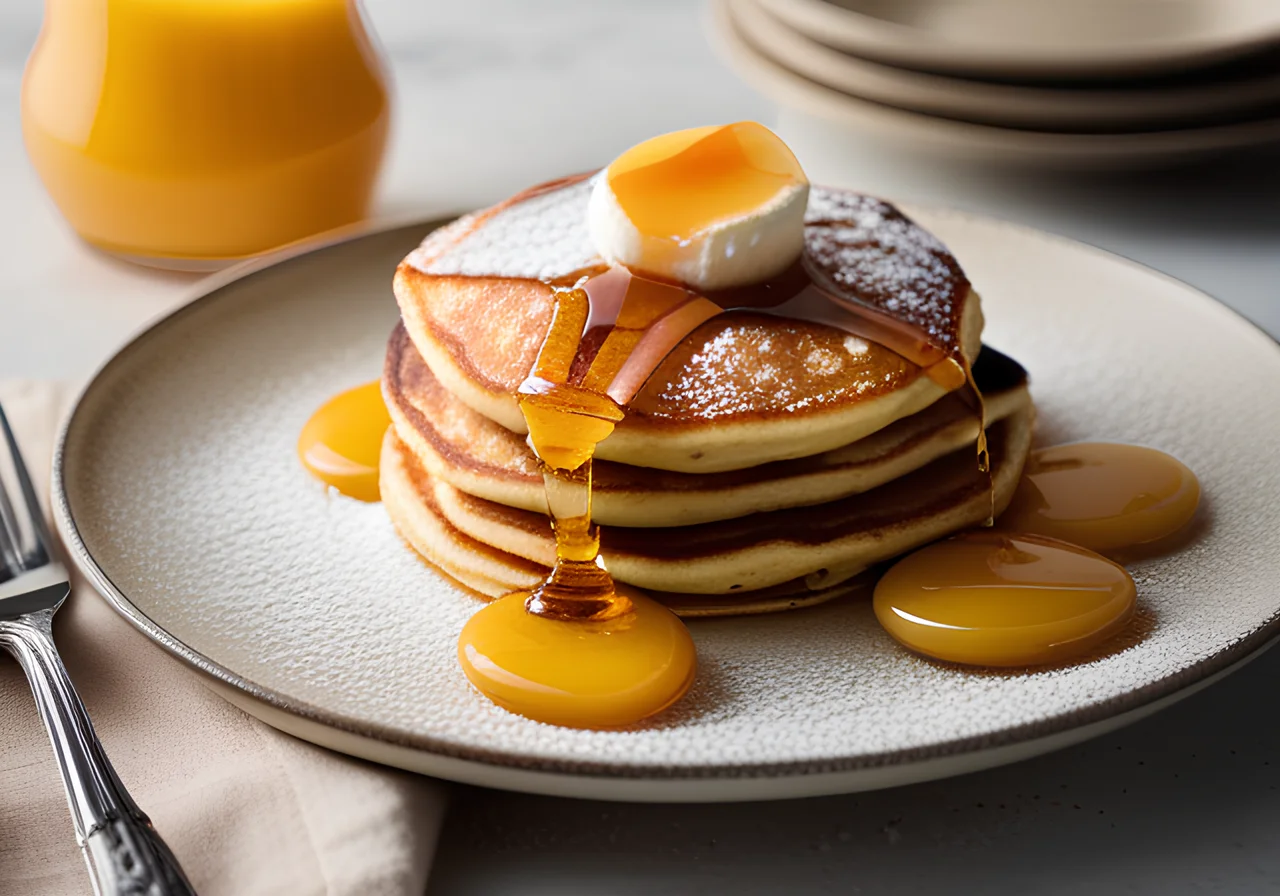 Ricotta-Pancakes mit Aprikosen